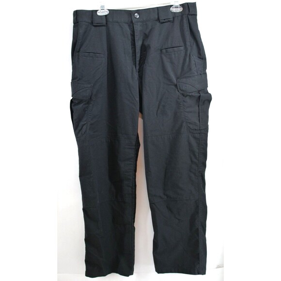 511 Tactical Men's Size 36x32 Black Cargo Stretch Pockets Utility Pants Range‎ - Picture 1 of 12